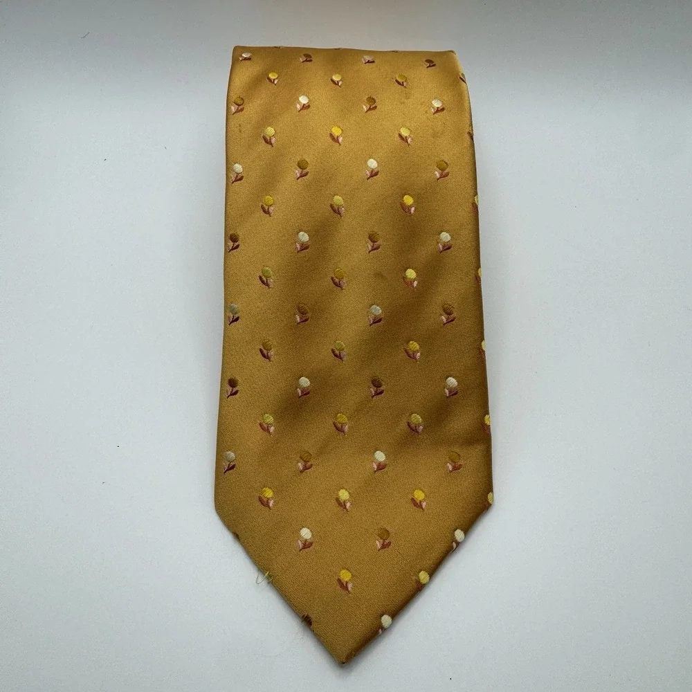 Ermenegildo Zegna‎ Geometric Print Tie 100% Silk Classic Professional
